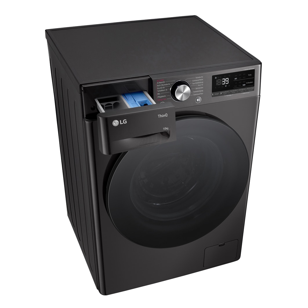 LG Waschmaschine Weiß (A-10%*, 11 kg, 1.350 U./Min.) mit AI DD® & TurboWash®360° | F4WR700YB, F4WR700YB