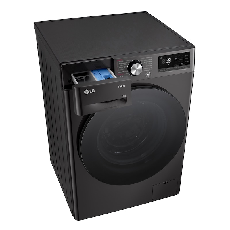 LG Waschmaschine Weiß (A-10%*, 11 kg, 1.350 U./Min.) mit AI DD® & TurboWash®360° | F4WR700YB, F4WR700YB