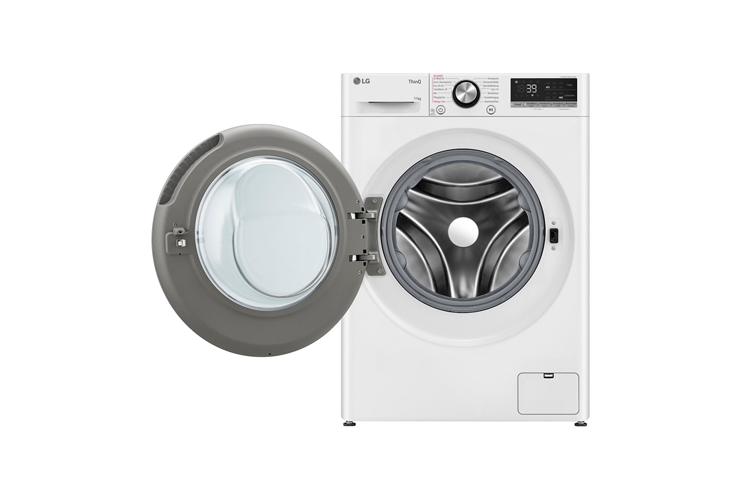 LG Waschmaschine Weiß (EEK A-10%*, 11 kg, 1.350 U./Min.) mit AI DD® & TurboWash®360° | F4WR7012, F4WR7012