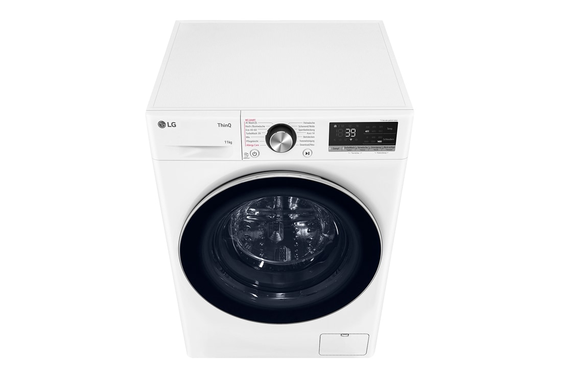 LG Waschmaschine Weiß (EEK A-10%*, 11 kg, 1.350 U./Min.) mit AI DD® & TurboWash®360° | F4WR7012, F4WR7012
