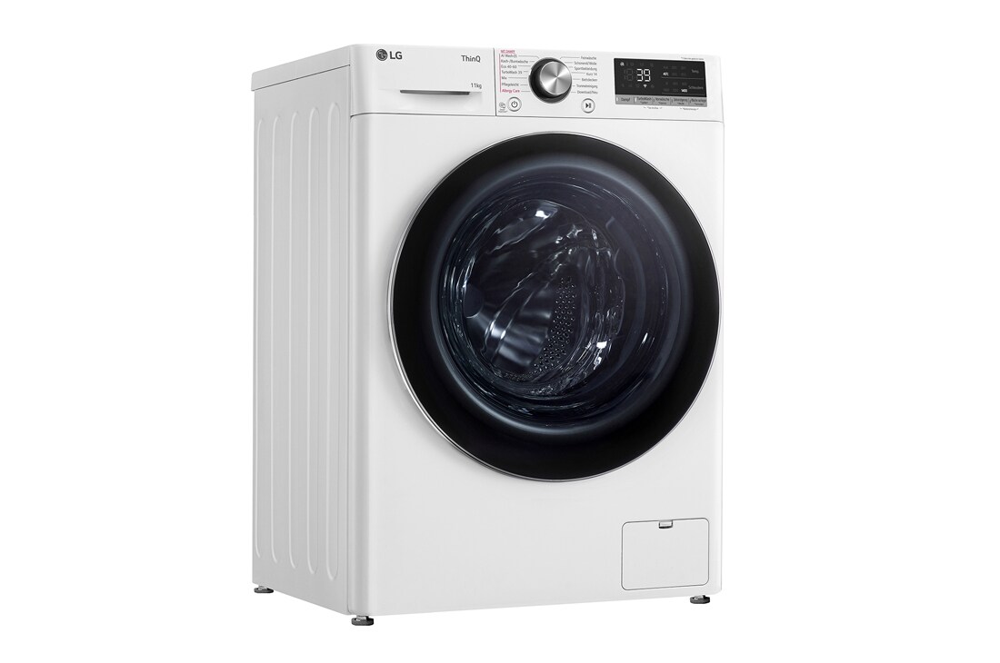 LG Waschmaschine Weiß (EEK A-10%*, 11 kg, 1.350 U./Min.) mit AI DD® & TurboWash®360° | F4WR7012, F4WR7012
