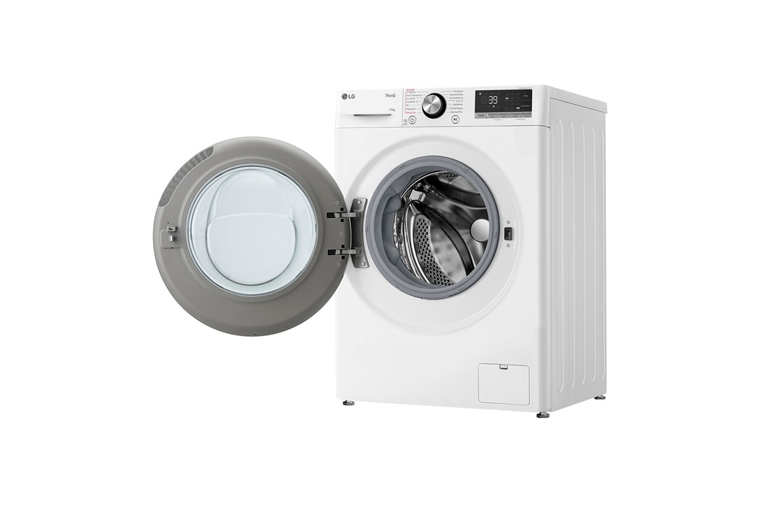 LG Waschmaschine Weiß (EEK A-10%*, 11 kg, 1.350 U./Min.) mit AI DD® & TurboWash®360° | F4WR7012, F4WR7012