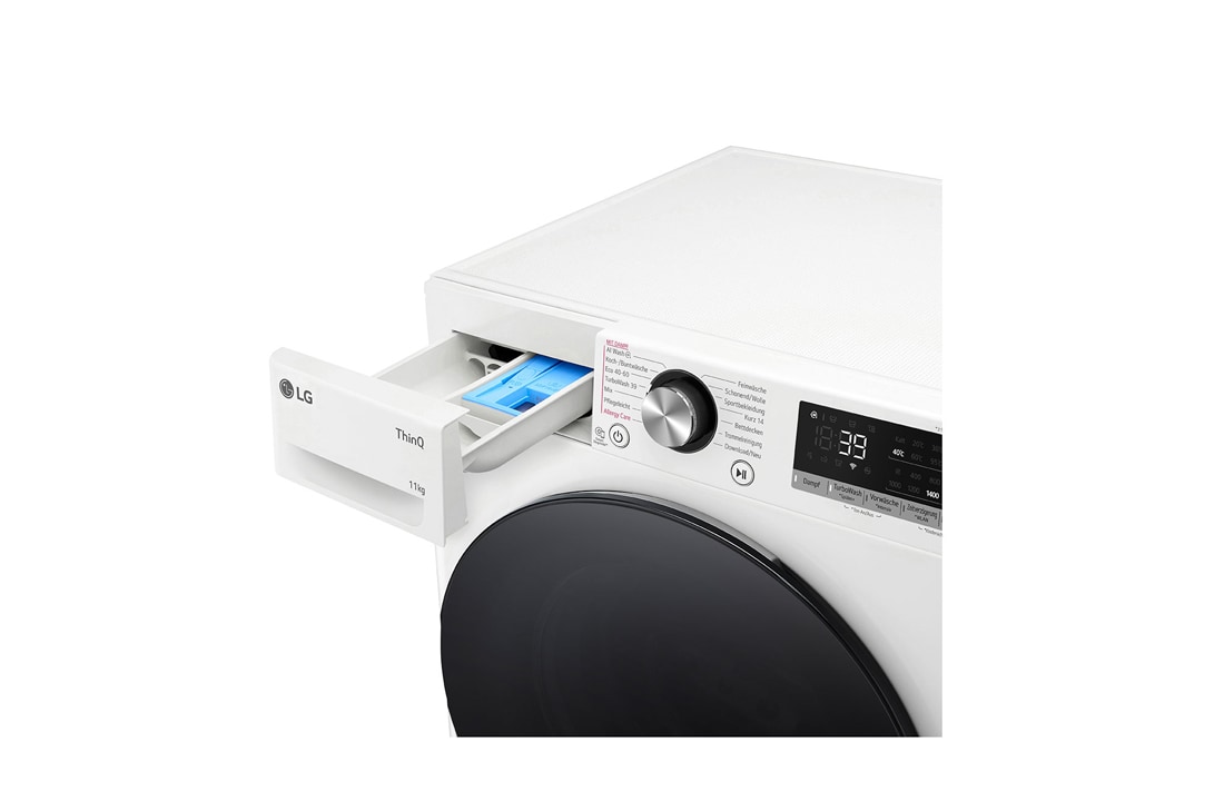 LG Waschmaschine Weiß (EEK A-10%*, 11 kg, 1.350 U./Min.) mit AI DD® & TurboWash®360° | F4WR701Y, F4WR701Y