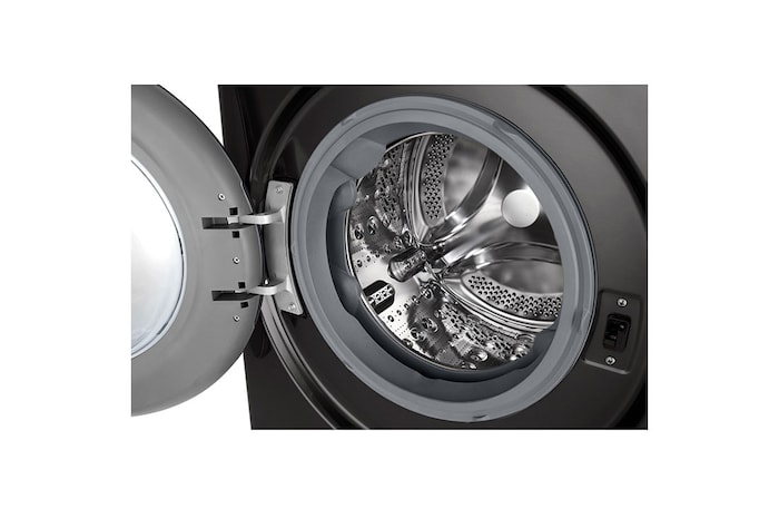 LG Waschmaschine Schwarz (A-10%*, 11 kg, 1.350 U./Min.) mit AI DD® & TurboWash®360° | F4WR701YB, F4WR701YB