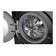 LG Waschmaschine Schwarz (A-10%*, 11 kg, 1.350 U./Min.) mit AI DD® & TurboWash®360° | F4WR701YB, F4WR701YB