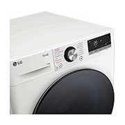 LG Waschmaschine mit 13 kg Kapazität | EEK A | 1.400 U./Min. | Weiß mit schwarzem Bullaugenring | F4WR703Y, F4WR703Y