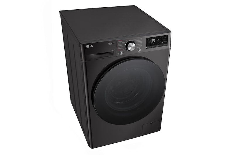 LG Waschmaschine Schwarz (A-20%*, 13 kg, 1.360 U./Min.) mit AI DD® & TurboWash®360° | F4WR703YB, F4WR703YB