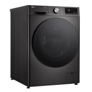 LG Waschmaschine mit 13 kg Kapazität | EKK A | 1.400 U./Min. | Platinum Black mit schwarzem Bullaugenring | F4WR703YB, F4WR703YB