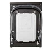 LG Waschmaschine mit 13 kg Kapazität | EKK A | 1.400 U./Min. | Platinum Black mit schwarzem Bullaugenring | F4WR703YB, F4WR703YB
