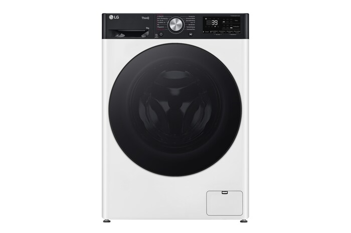 LG Waschmaschine (9 kg, 1.400 U./Min., EEK A -10%*) mit schwarzem Bullaugenring | F4WR709YP, F4WR709YP