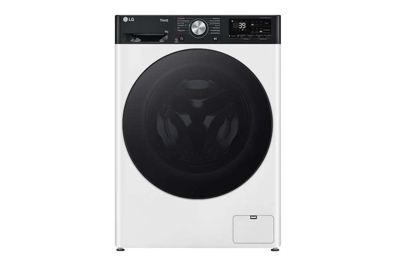 LG Waschmaschine (9 kg, 1.400 U./Min., EEK A -10%*) mit schwarzem Bullaugenring | F4WR709YP, F4WR709YP