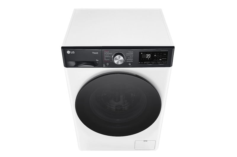 LG Waschmaschine (9 kg, 1.400 U./Min., EEK A -10%*) mit schwarzem Bullaugenring | F4WR709YP, F4WR709YP