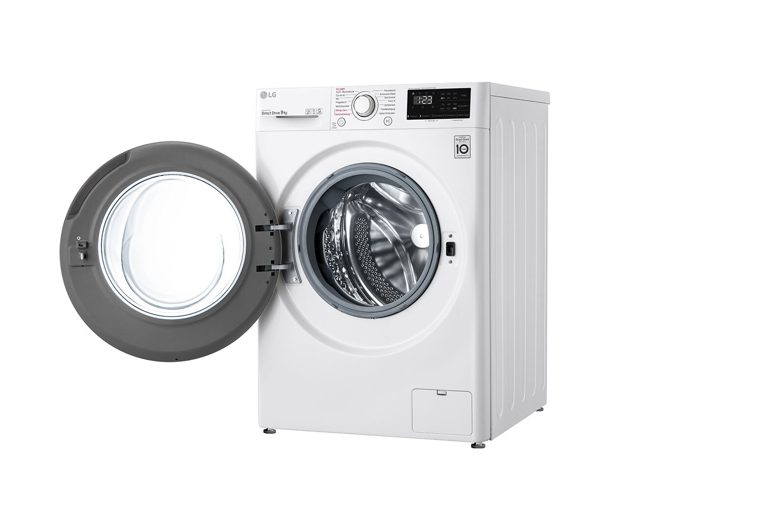 LG Waschmaschine mit AI DD® | 9 kg | Energieeffizienzklasse B | 1.400 U./Min.| Steam | 6 Motion®| Neue Wohlfühl-Trommel, F4WV309S0