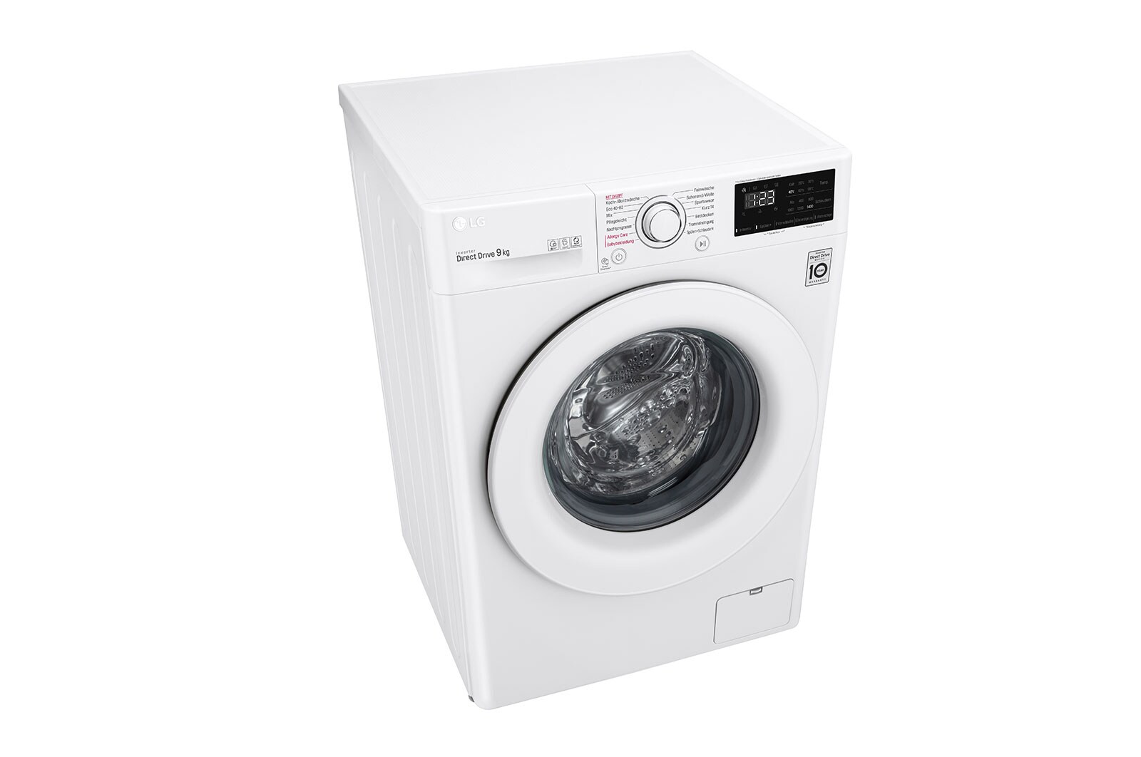 LG Waschmaschine mit AI DD® | 9 kg | Energieeffizienzklasse B | 1.400 U./Min.| Steam | 6 Motion®| Neue Wohlfühl-Trommel, F4WV309S0