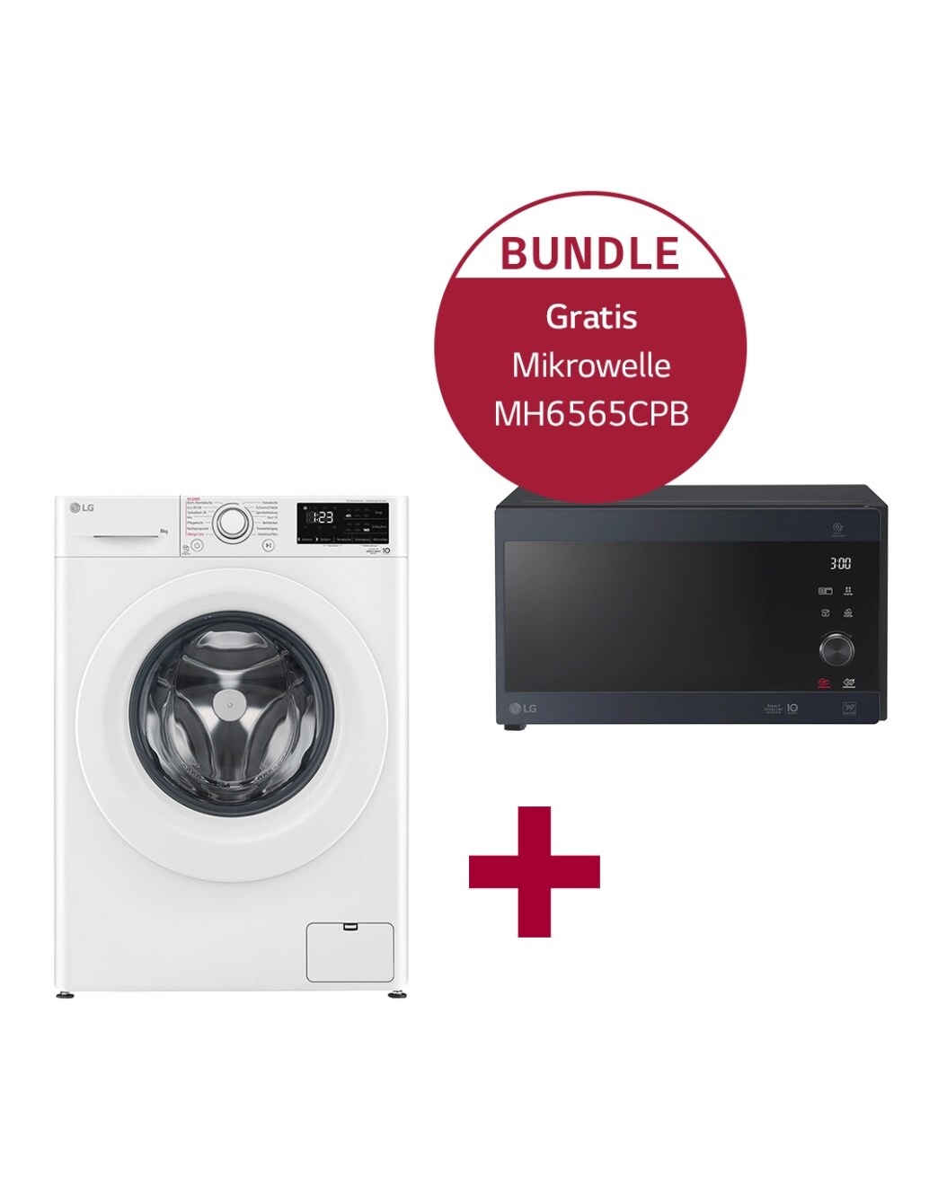 Waschmaschine | 8 kg | F4WV3183 & Mikrowelle mit Smart Inverter ...