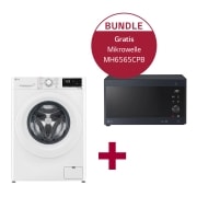 Vorderseite von Waschmaschine | 8 kg | F4WV3183 &amp; Mikrowelle mit Smart Inverter Technologie MH6565CPB F4WV3183.MH65CPB