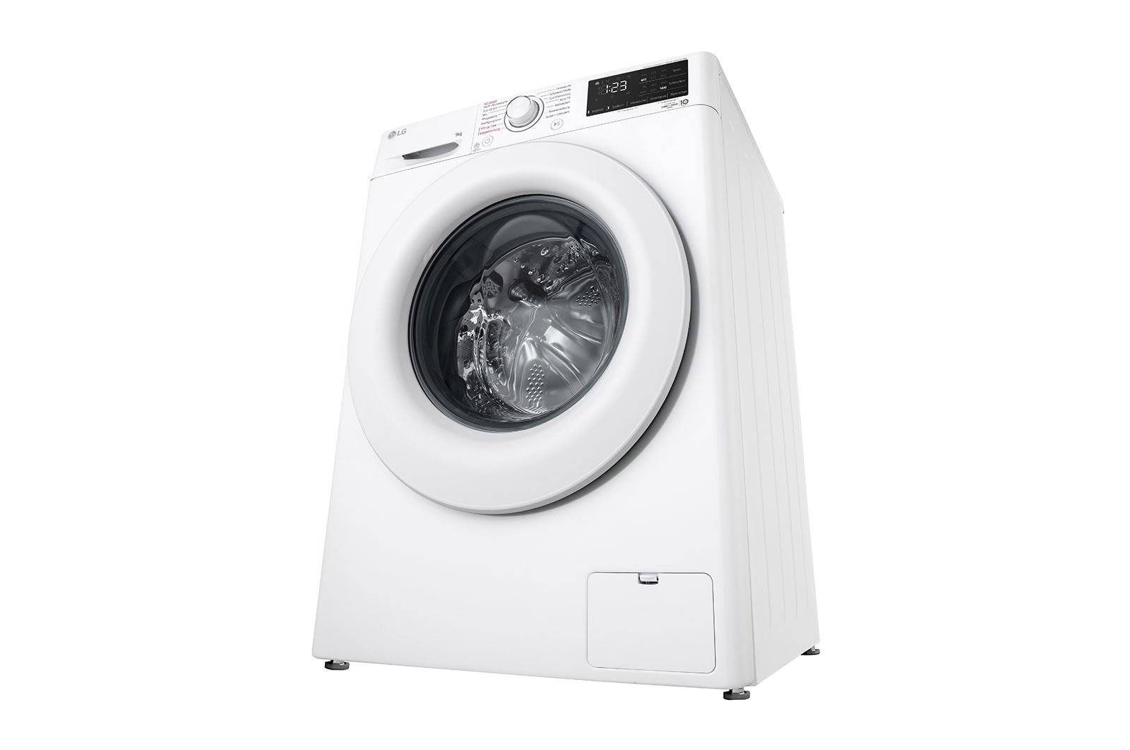 LG Waschmaschine mit 9 kg Kapazität | Energieeffizienzklasse A | 1.400 U./Min. | Weiß mit weißem Bullaugenring  |  F4WV3193, F4WV3193