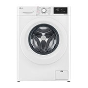 Vorderseite von Waschmaschine mit 9 kg Kapazität | Energieeffizienzklasse A | 1.400 U./Min. | Weiß mit weißem Bullaugenring  |  F4WV3193 F4WV3193
