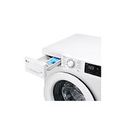 LG Waschmaschine mit 9 kg Kapazität | Energieeffizienzklasse A | 1.400 U./Min. | Weiß mit weißem Bullaugenring  |  F4WV3193, F4WV3193