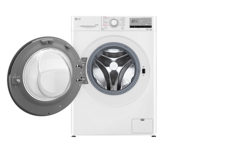 LG Waschmaschine mit 10,5 kg Kapazität I Energieeffizienzklasse B I 1.400 U./Min. I Weiß I F4WV31X3G, F4WV31X3G