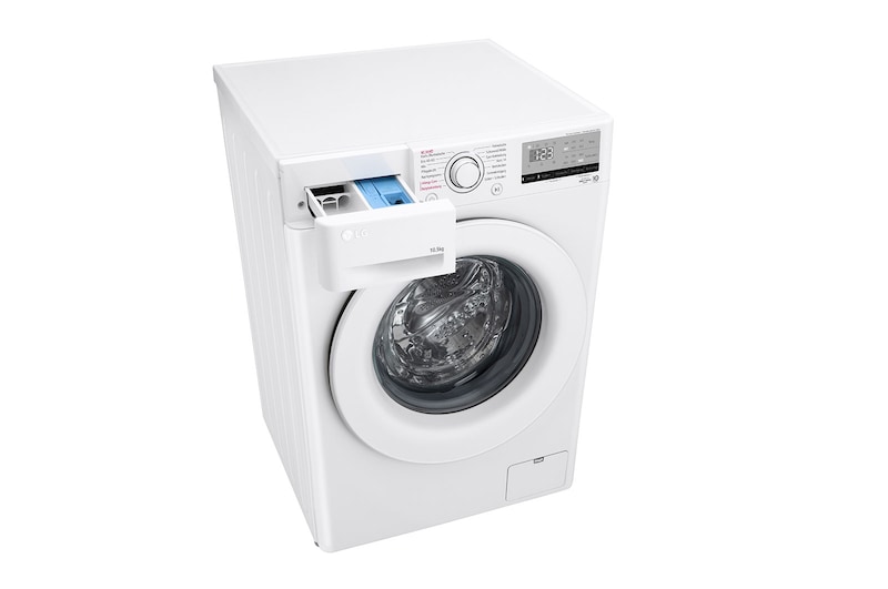 LG Waschmaschine mit 10,5 kg Kapazität I Energieeffizienzklasse B I 1.400 U./Min. I Weiß I F4WV31X3G, F4WV31X3G
