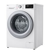 LG Waschmaschine mit 9 kg Kapazität | Energieeffizienzklasse A | 1.400 U./Min. | Weiß mit silbernem Bullaugenring | F4WV3294, F4WV3294