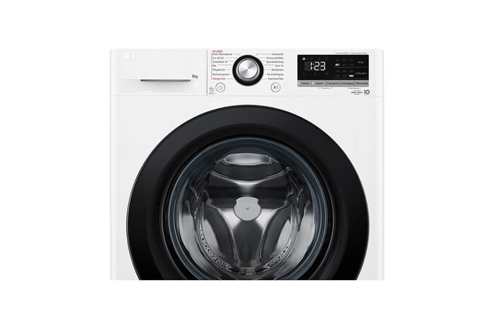 LG Waschmaschine Weiß (A, 8 kg, 1.360 U./Min.) mit AI DD® & TurboWash®360° | F4WV4085, F4WV4085
