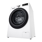 LG Waschmaschine Weiß (A, 8 kg, 1.360 U./Min.) mit AI DD® & TurboWash®360° | F4WV4085, F4WV4085