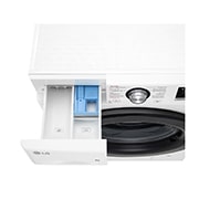 LG Waschmaschine Weiß (A, 8 kg, 1.360 U./Min.) mit AI DD® & TurboWash®360° | F4WV4085, F4WV4085