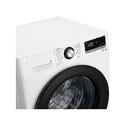 LG Waschmaschine Weiß (A, 8 kg, 1.360 U./Min.) mit AI DD® & TurboWash®360° | F4WV4085, F4WV4085
