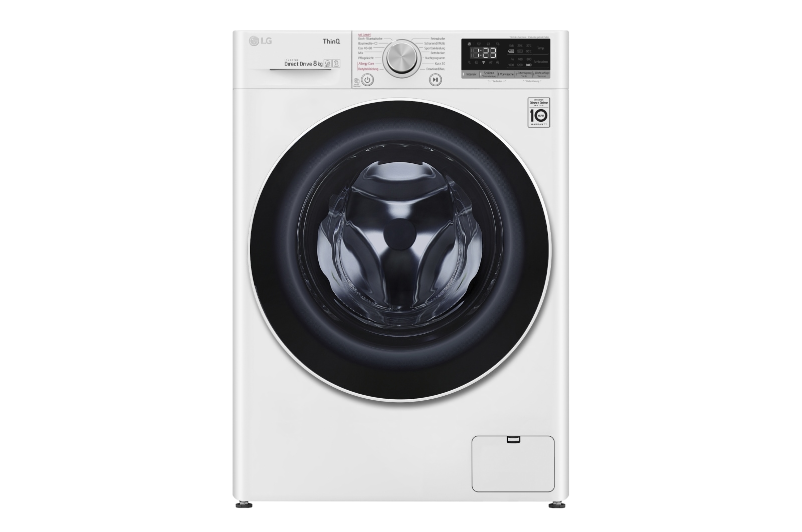 Vorderseite von Waschmaschine | 8 kg | Energieeffizienzklasse D | AI DD® | Steam F4WV408S0