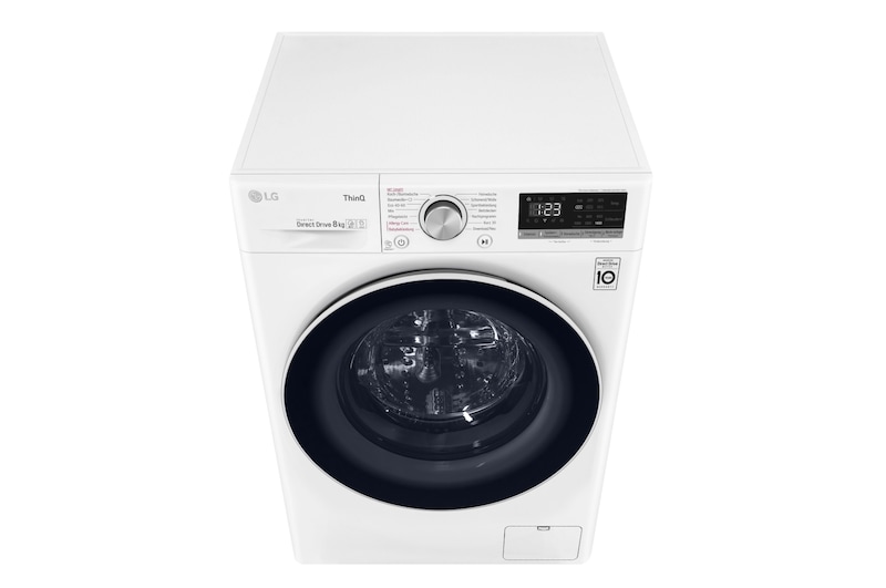 LG Waschmaschine | 8 kg | Energieeffizienzklasse D | AI DD® | Steam, F4WV408S0