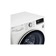 LG Waschmaschine mit 8 kg Kapazität | Energieeffizienzklasse B | 1.400 U./Min. | Weiß mit weißem Bullaugenring | F4WV408S0B , F4WV408S0B