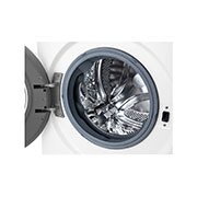 LG Waschmaschine mit 9 kg Kapazität | Energieeffizienzklasse A | 1.400 U./Min. | Weiß mit schwarzem Bullaugenring | F4WV4095, F4WV4095