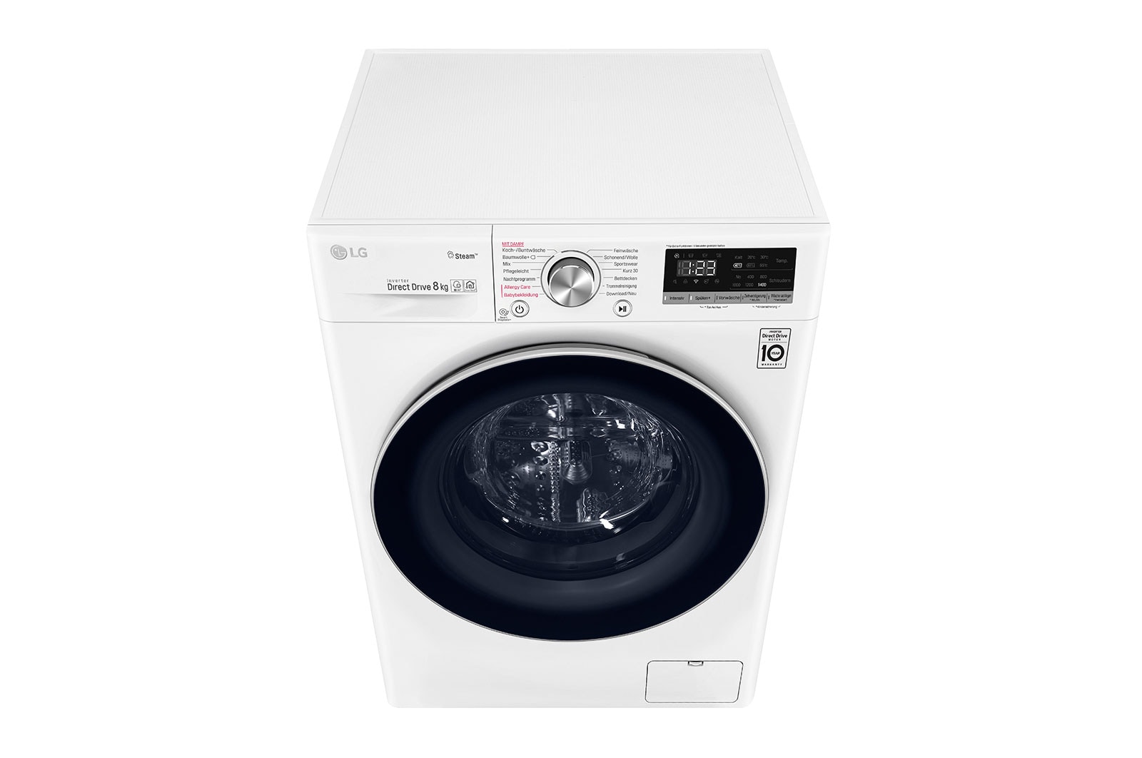 LG Waschmaschine | 8 kg | Energieeffizienzklasse D | AI DD® | Steam, V4W800