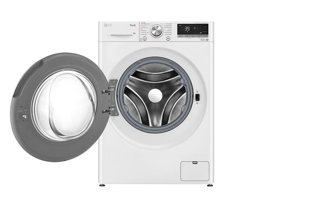 LG Waschmaschine (8 kg, 1.400 U./Min., EEK A) mit weißem Bullaugenring | F4WV5080, F4WV5080
