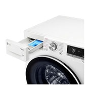 LG Waschmaschine (8 kg, 1.400 U./Min., EEK A) mit weißem Bullaugenring | F4WV5080, F4WV5080