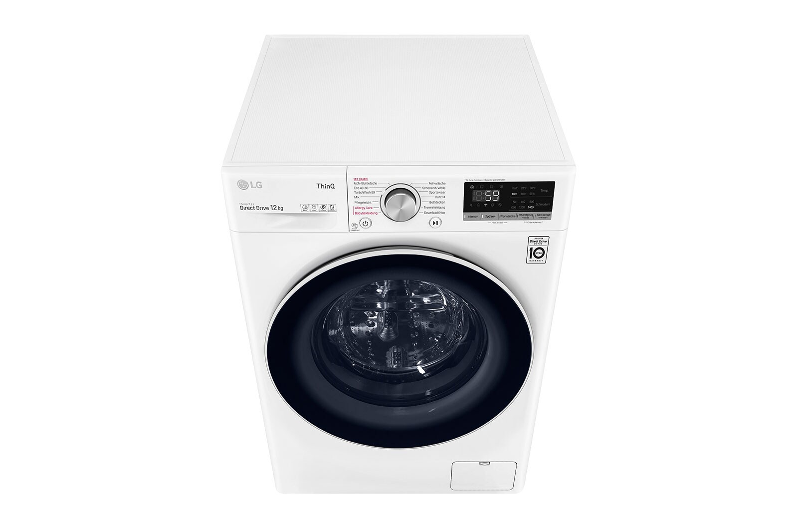 LG Waschmaschine mit AI DD®  | 12 kg | Energieeffizienzklasse B | 1.400 U./Min. | Steam | Add Item | Neue Wohlfühl-Trommel | Wi-Fi-Funktion, F4WV512P0