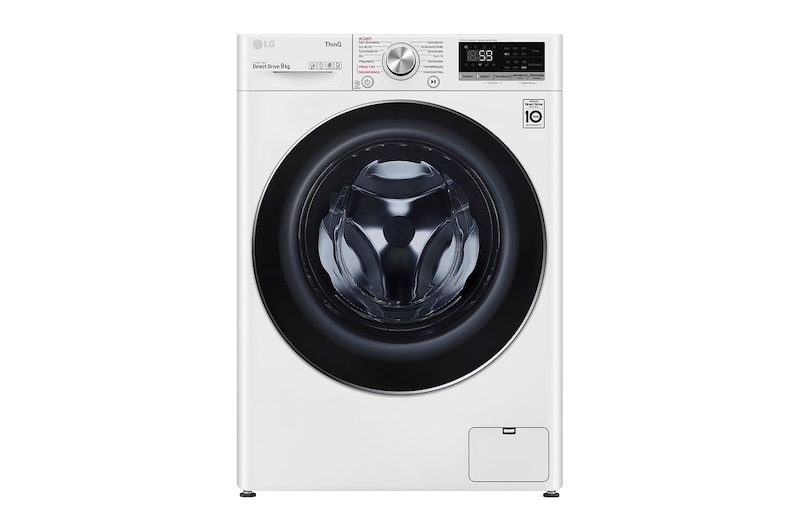 LG Waschmaschine mit AI DD® | 9 kg | Energieeffizienzklasse B | 1.400 U./Min. | Steam | TurboWash® | Neue Wohlfühl-Trommel | Wi-Fi-Funktion, F4WV591