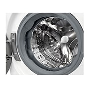 LG Waschmaschine Weiß (A, 8 kg, 1.360 U./Min.) mit AI DD® & TurboWash®360° | F4WV7080, F4WV7080