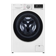 LG Waschmaschine mit 8 kg Kapazität | Energieeffizienzklasse A | 1.400 U./Min. | Weiß mit schwarzem Bullauge | F4WV7081, F4WV7081
