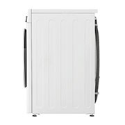 LG Waschmaschine mit 8 kg Kapazität | Energieeffizienzklasse A | 1.400 U./Min. | Weiß mit schwarzem Bullauge | F4WV7081, F4WV7081