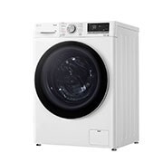 LG Waschmaschine mit 8 kg Kapazität | Energieeffizienzklasse A | 1.400 U./Min. | Weiß mit schwarzem Bullauge | F4WV7081, F4WV7081