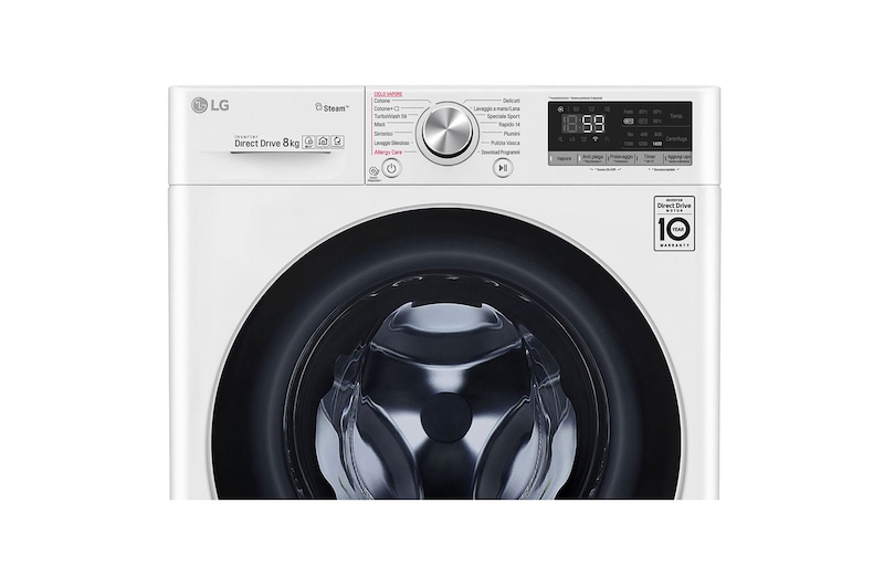 LG Waschmaschine | 8kg | AI DD™ | Steam, F4WV708P1