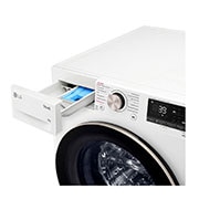 LG Waschmaschine (8 kg, 1.400 U./Min., EEK A) mit roségoldenem Bullaugenring | F4WV708P1R, F4WV708P1R
