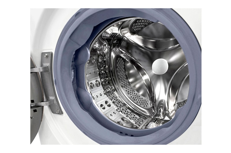 LG Waschmaschine (8 kg, 1.400 U./Min., EEK A) mit roségoldenem Bullaugenring | F4WV708P1R, F4WV708P1R