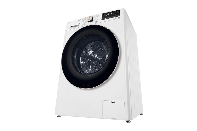 LG Waschmaschine (8 kg, 1.400 U./Min., EEK A) mit roségoldenem Bullaugenring | F4WV708P1R, F4WV708P1R