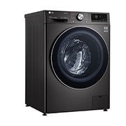 LG Waschmaschine mit 8 kg Kapazität | EEK A | 1.400 U./Min. | Metallic Black Steel mit Chromring Bullauge  |  F4WV708P2BA  , F4WV708P2BA