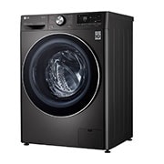 LG Waschmaschine mit 8 kg Kapazität | EEK A | 1.400 U./Min. | Metallic Black Steel mit Chromring Bullauge  |  F4WV708P2BA  , F4WV708P2BA