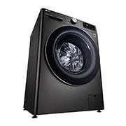 LG Waschmaschine mit 8 kg Kapazität | EEK A | 1.400 U./Min. | Metallic Black Steel mit Chromring Bullauge  |  F4WV708P2BA  , F4WV708P2BA
